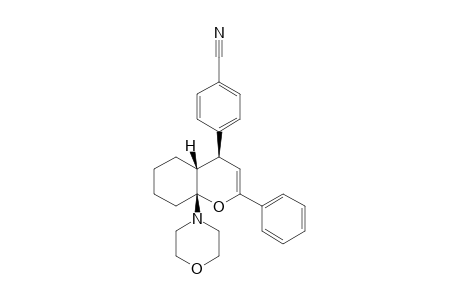 4-[(4S,4aR,8aR)-8a-(4-morpholinyl)-2-phenyl-4,4a,5,6,7,8-hexahydro-1-benzopyran-4-yl]benzonitrile