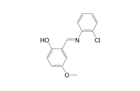 Phenol, 2-(2-chlorophenyliminomethyl)-4-methoxy-
