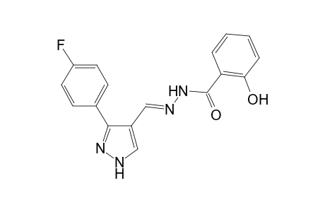Benzoic acid, 2-hydroxy-, N'-[[3-(4-fluorophenyl)-1H-pyrazol-4-yl]methylidene]hydrazide
