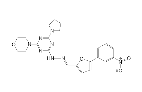 5-(3-nitrophenyl)-2-furaldehyde [4-(4-morpholinyl)-6-(1-pyrrolidinyl)-1,3,5-triazin-2-yl]hydrazone