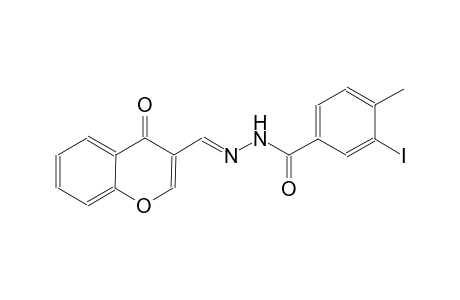3-iodo-4-methyl-N'-[(E)-(4-oxo-4H-chromen-3-yl)methylidene]benzohydrazide