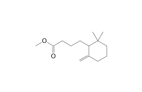 Cyclohexanebutanoic acid, 2,2-dimethyl-6-methylene-, methyl ester