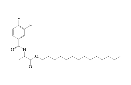 D-Alanine, N-(3,4-difluorobenzoyl)-, tetradecyl ester