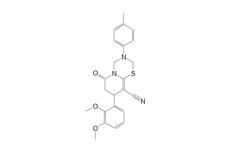 2H,6H-pyrido[2,1-b][1,3,5]thiadiazine-9-carbonitrile, 8-(2,3-dimethoxyphenyl)-3,4,7,8-tetrahydro-3-(4-methylphenyl)-6-oxo-