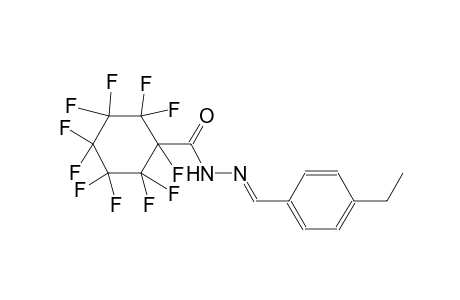 N'-[(E)-(4-ethylphenyl)methylidene]-1,2,2,3,3,4,4,5,5,6,6-undecafluorocyclohexanecarbohydrazide