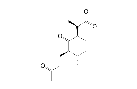 1-OXO-2-BETA-[3-BUTANONE]-3-ALPHA-METHYL-6-BETA-[2-PROPANOIC-ACID]-CYCLOHEXANE