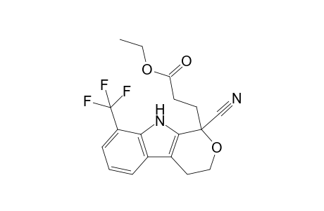 3-(1-Cyano-8-trifluoromethyl-1,3,4,9-tetrahydropyrano[3,4-b]indol-1-yl)propionic acid ethyl ester