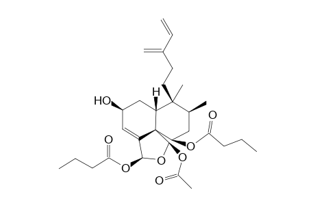 Butanoic Acid rel-(1R,3S,5S,6aR,7S,8S,10R,10aS)-1-(Acetyloxy)-3,5,6,6a,7,8,9,10-octahydro-5-hydroxy-7,8-dimethyl-7-(3-methylenepent-4-enyl)-1H-naphtho[1,8a -c]furan-3,10-diyl Ester