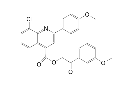 4-quinolinecarboxylic acid, 8-chloro-2-(4-methoxyphenyl)-, 2-(3-methoxyphenyl)-2-oxoethyl ester