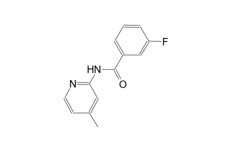 benzamide, 3-fluoro-N-(4-methyl-2-pyridinyl)-