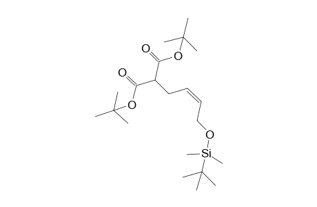 (Z)-Di-tert-butyl 2-(4-(tert-butyldimethylsilyloxy)but-2-en-1-yl)malonate