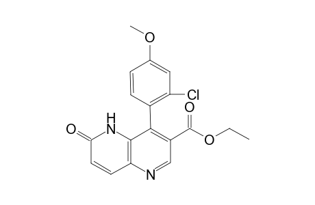 Ethyl 4-(2-Chloro-4-methoxyphenyl)-6-oxo-5,6-dihydro-1,5-naphthyridine-3-carboxylate