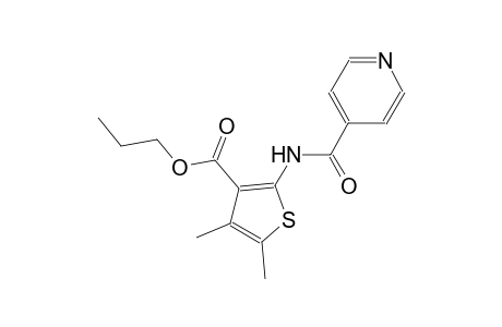 propyl 2-(isonicotinoylamino)-4,5-dimethyl-3-thiophenecarboxylate