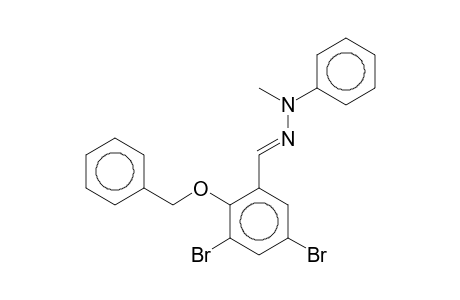 2-Benzyloxy-3,5-dibromobenzaldehyde, 1-methyl-1-phenylhydrazone