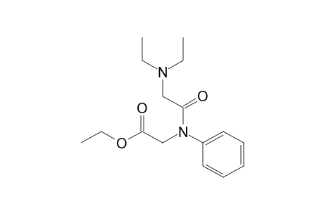 Glycine, N,N-diethylglycyl-N-phenyl-, ethyl ester