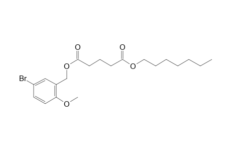 Glutaric acid, 5-bromo-2-methoxybenzyl heptyl ester