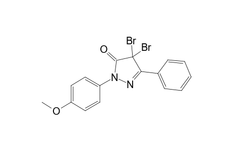 4,4-Dibromo-1-(4-methoxy)-phenyl-3-phenyl-2-pyrazolin-5-one