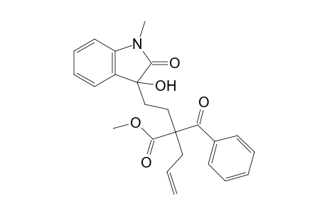 Methyl 2-benzoyl-2-[2-(3-hydroxy-1-methyl-2-oxo-2,3-dihydro-1H-indol-3-yl)ethyl]-4-pentenoate