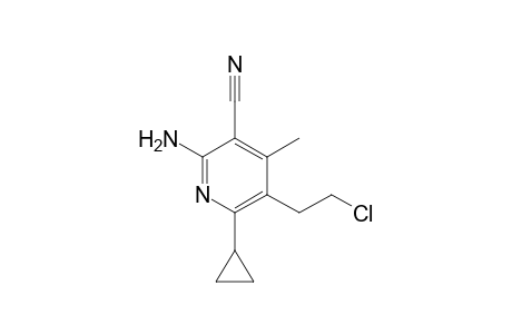 2-Amino-5-(2'-chloroethyl)-3-cyano-6-cyclopropyl-4-methylpyridine