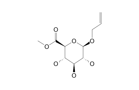 (2S,3S,4S,5R,6R)-6-allyloxy-3,4,5-trihydroxy-tetrahydropyran-2-carboxylic acid methyl ester