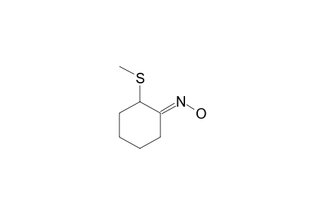2-(methylthio)cyclohexan-1-one oxime