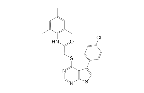 2-{[5-(4-chlorophenyl)thieno[2,3-d]pyrimidin-4-yl]sulfanyl}-N-mesitylacetamide