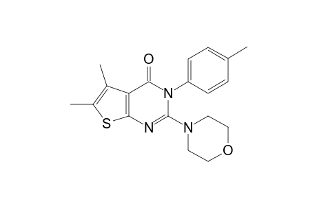 2-Morpholino-3-(4-methylphenyl)-5,6-dimethylthieno[2,3-d]pyrimidin-4(3H)-one
