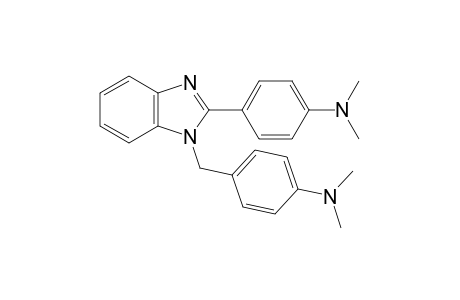 1-[p-(dimethylamino)benzyl]-2-[p-(dimethylamino)phenyl]benzimidazole