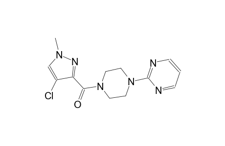 2-{4-[(4-chloro-1-methyl-1H-pyrazol-3-yl)carbonyl]-1-piperazinyl}pyrimidine