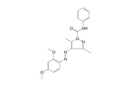 4-[(2,4-DIMETHOXYPHENYL)AZO]-3,5-DIMETHYLPYRAZOLE-1-CARBOXANILIDE