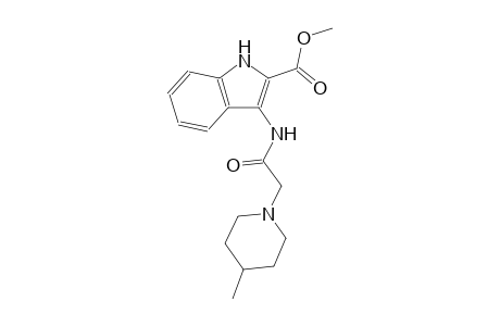 methyl 3-{[(4-methyl-1-piperidinyl)acetyl]amino}-1H-indole-2-carboxylate