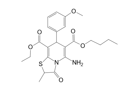 5-Amino-3-keto-7-(3-methoxyphenyl)-2-methyl-7H-thiazolo[3,2-a]pyridine-6,8-dicarboxylic acid O6-butyl ester O8-ethyl ester