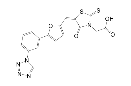 3-thiazolidineacetic acid, 4-oxo-5-[[5-[3-(1H-tetrazol-1-yl)phenyl]-2-furanyl]methylene]-2-thioxo-, (5E)-