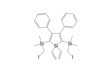3,4-Diphenyl-2,5-(dimethyl(iodomethyl)silyl)-1,1-divinyl-1-silacyclopenta-2,4-diene