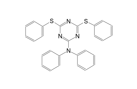 N,N-diphenyl-4,6-bis(phenylsulfanyl)-1,3,5-triazin-2-amine