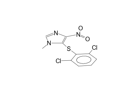 1-methyl-4-nitro-5-(2,6-dichlorophenylthio)imidazole