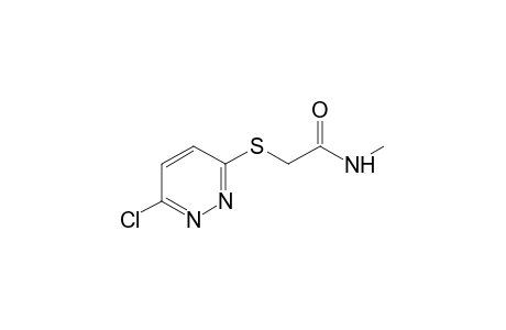 2-[(6-chloro-3-pyridazinyl)thio]-N-methylacetamide