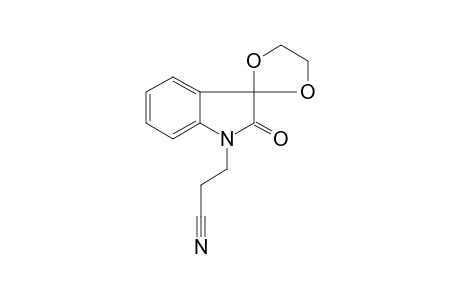 Propanenitrile, 3-[2,3-dihydro-2-oxo-3,2'-spiro(1,3-dioxolanyl)-1-indolyl]-