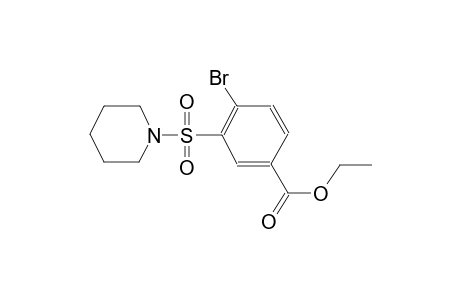 ethyl 4-bromo-3-(1-piperidinylsulfonyl)benzoate