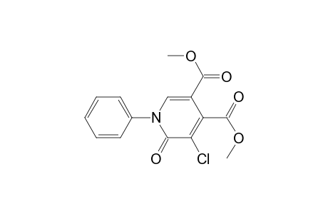 3,4-Pyridinedicarboxylic acid, 5-chloro-1,6-dihydro-6-oxo-1-phenyl-, dimethyl ester