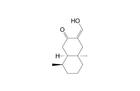 2(1H)-Naphthalenone, octahydro-3-(hydroxymethylene)-4a,8-dimethyl-, [4aR-(3Z,4a.alpha.,8.beta.,8a.alpha.)]-