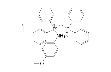 N-(4-Methoxyphenyl)-P,P-diphenyl-p-(diphenylphosphinoyl)methyl-phosphonium iodide salt