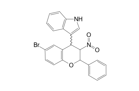 3-[(3S*)-3'-Nitro-6'-bromo-2'-phenylchroman-4'-yl]-1H-indole