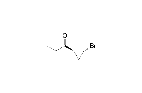 1-Propanone, 1-(2-bromocyclopropyl)-2-methyl-, trans-