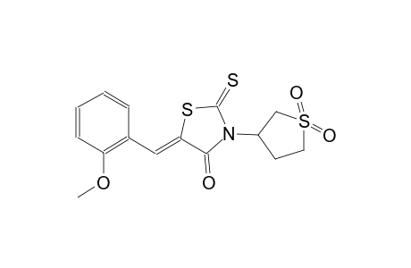 (5Z)-3-(1,1-dioxidotetrahydro-3-thienyl)-5-(2-methoxybenzylidene)-2-thioxo-1,3-thiazolidin-4-one