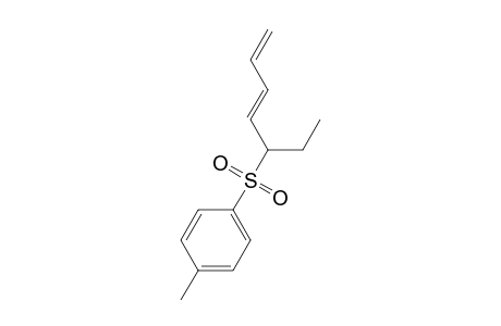 Benzene, 1-[(1-ethyl-2,4-pentadienyl)sulfonyl]-4-methyl-, (E)-