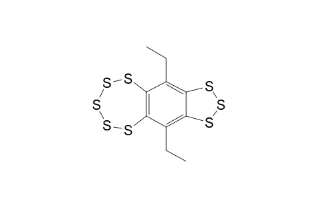 6,10-Diethyl[1,2,3]trithiolo[4,5-h]benzopentathiepine