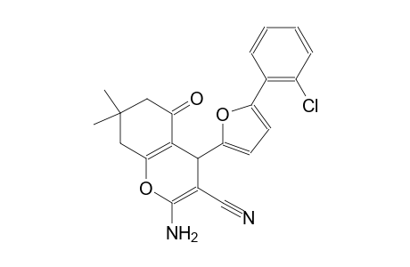 2-amino-4-[5-(2-chlorophenyl)-2-furyl]-7,7-dimethyl-5-oxo-5,6,7,8-tetrahydro-4H-chromene-3-carbonitrile