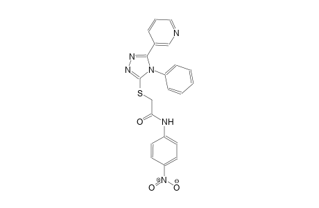 N-(4-nitrophenyl)-2-{[4-phenyl-5-(3-pyridinyl)-4H-1,2,4-triazol-3-yl]sulfanyl}acetamide