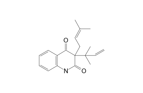 3-(1,1-dimethylprop-2-enyl)-3-(3-methylbut-2-enyl)-1H-quinoline-2,4-quinone